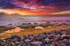 Balis sunsets are considered postcard-perfect, with their stunning colors and breathtaking scenery Art Print